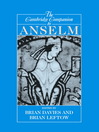 The Cambridge Companion to Anselm (eBook)